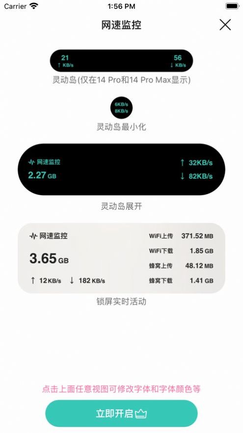 靈動島網(wǎng)速顯示APP最新版截圖1