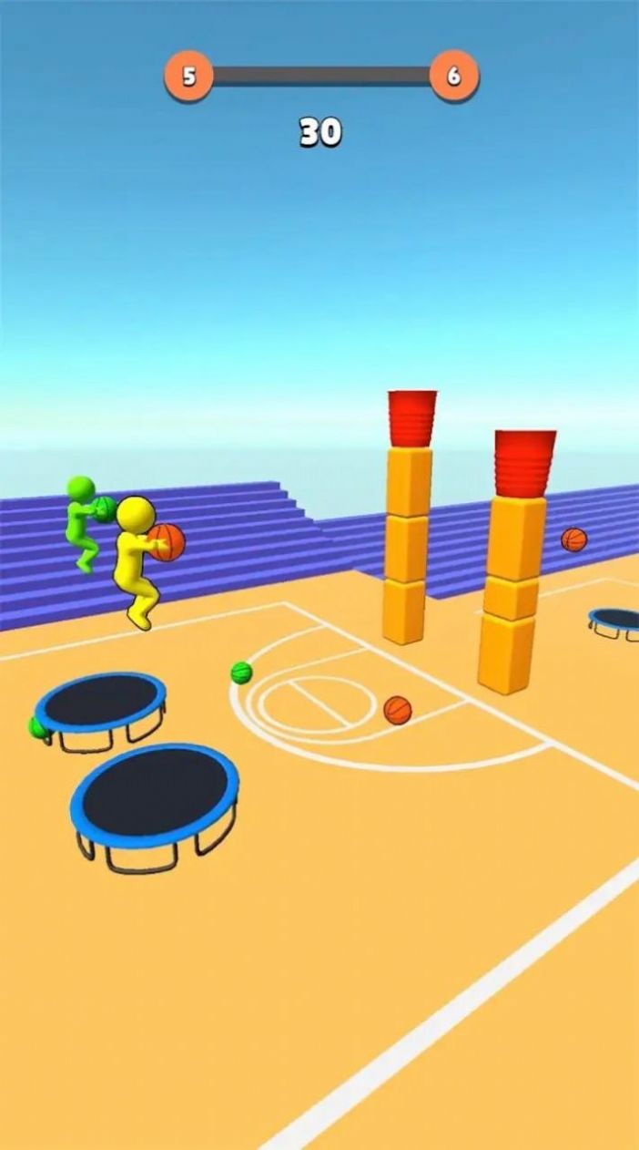 彈跳扣籃3D游戲版截圖1