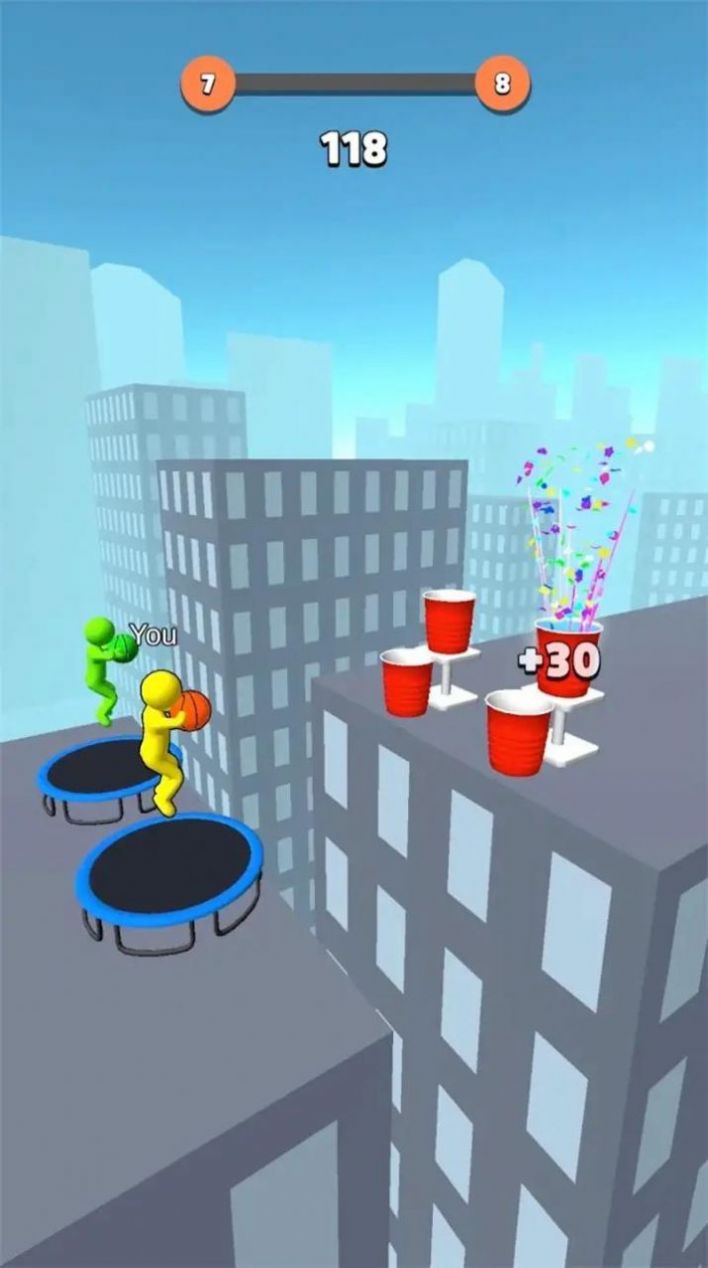 彈跳扣籃3D游戲版截圖3