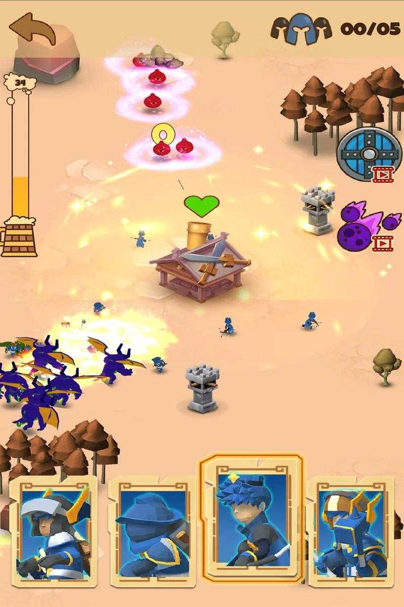 史詩戰(zhàn)爭繪制塔防游戲版（Epic War Draw Tower Defense）截圖2