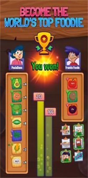 食物匹配對決游戲安卓版（Food Match Duels）截圖1