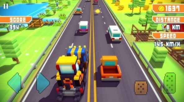 方塊公路高速賽車(chē)游戲版截圖4