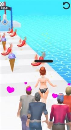 抖音冰火女孩吃辣椒小游戲安卓版（Hot Run 3D）截圖1