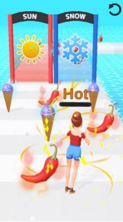 抖音冰火女孩吃辣椒小游戲安卓版（Hot Run 3D）截圖4