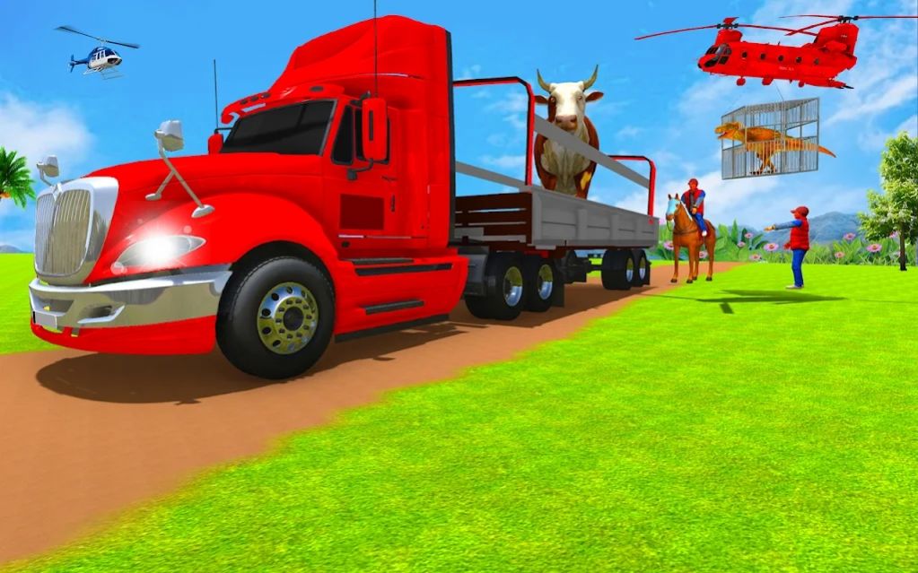 野生動物貨物運輸車游戲版（Wild Animal Cargo Transporter）截圖3