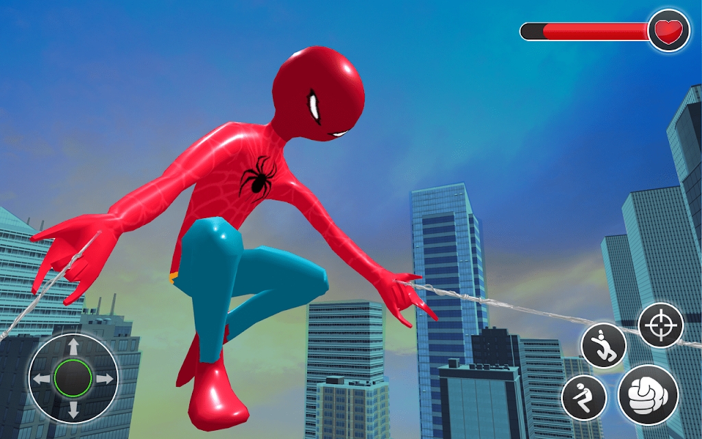 蜘蛛火柴人城市战斗游戏版（Spider Stickman city battle）截图4: