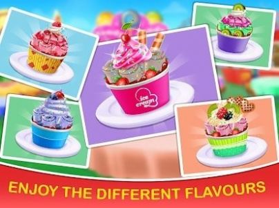 冰淇淋烹飪廚師游戲中文版（IceCream Roll Maker Game）截圖3