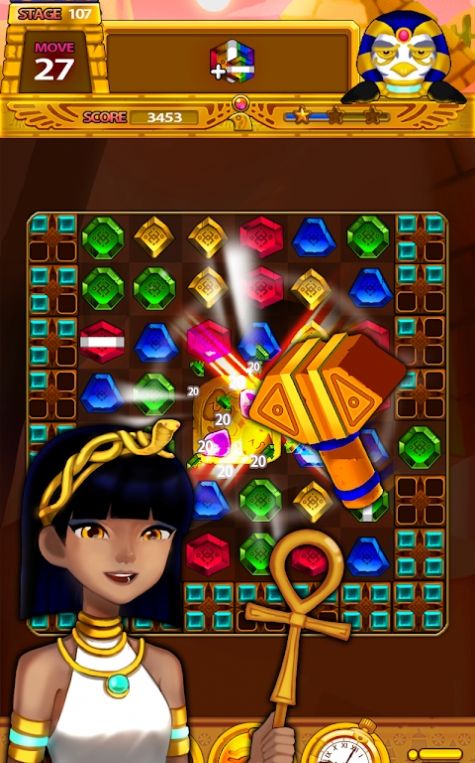 珠宝埃及谜题游戏最新版(Jewels Egypt Puzzle)截图4: