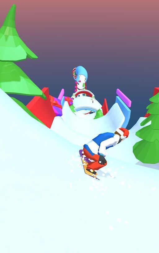 滑雪板挑戰(zhàn)賽游戲中文版（Snowboard Challenge: Megaramp）截圖3