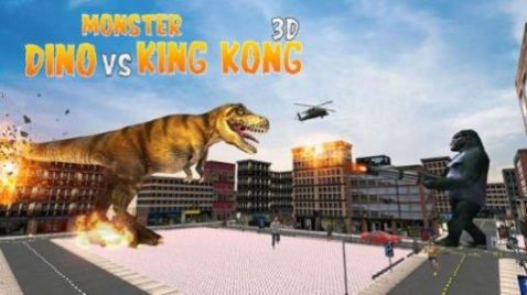 大猩猩粉碎城市游戏安卓版（King Kong Gorilla Dino Games）截图3: