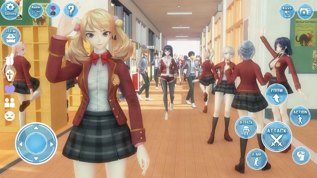 動漫女學(xué)生約會模擬游戲版（Anime School Girl Dating Sim）截圖3