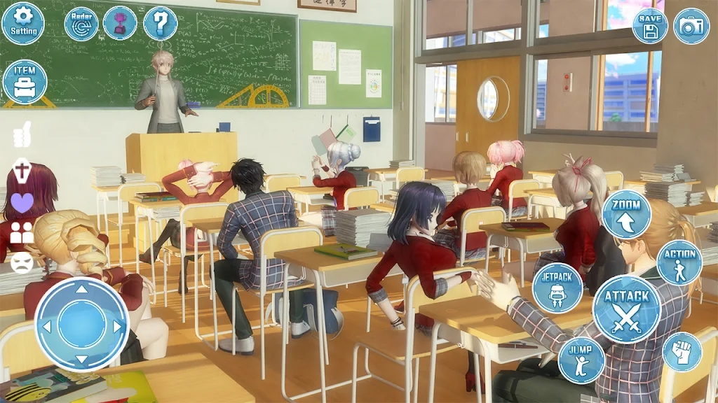動漫女學(xué)生約會模擬游戲版（Anime School Girl Dating Sim）截圖1