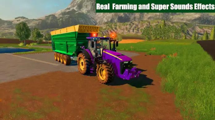 新型拖拉機(jī)貨物運(yùn)輸機(jī)游戲版（Farming Tractor Trolley Driving）截圖1