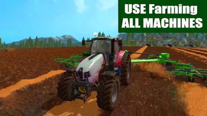 新型拖拉機(jī)貨物運(yùn)輸機(jī)游戲版（Farming Tractor Trolley Driving）截圖3