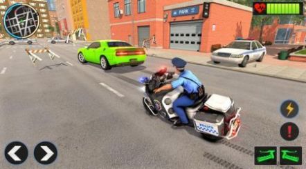 警察摩托自行車追逐犯罪游戲版截圖3