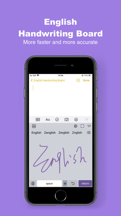 英文手写输入法App版截图5: