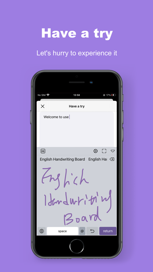 英文手写输入法App版截图1: