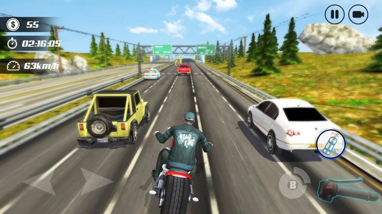 公路摩托車競(jìng)速賽游戲安卓中文版截圖1