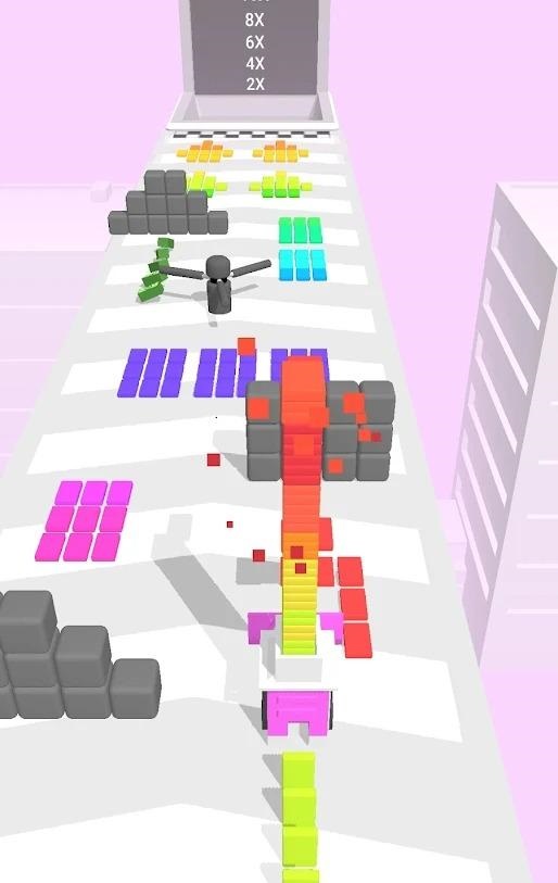 多米諾堆疊跑游戲安卓版（Domino Run）截圖1