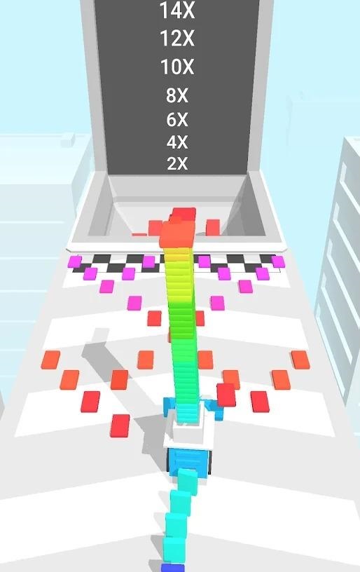 多米諾堆疊跑游戲安卓版（Domino Run）截圖2
