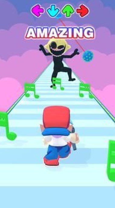 FNF音樂競(jìng)賽3D游戲中文最新版（FNF Runner）截圖2