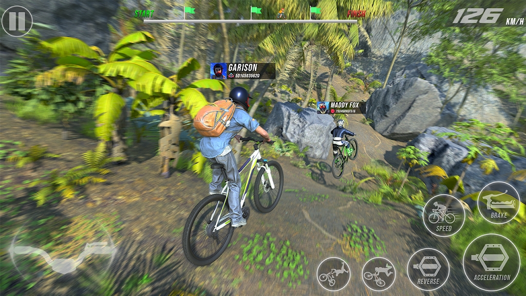 BMX自行車特技越野賽游戲版截圖4