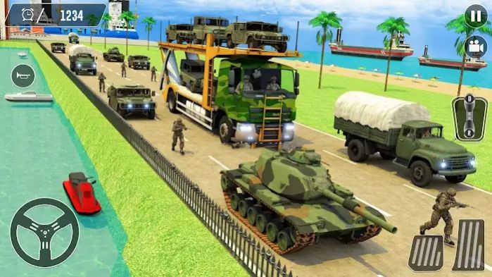 美國軍隊卡車運輸模擬器游戲最新版截圖3