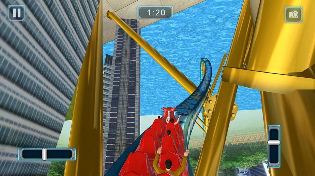 过山车飞车模拟器3D游戏安卓版（Roller Coaster Simulator 3D）截图3: