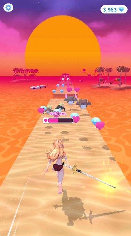 魔法少女奔跑游戲安卓版截圖2