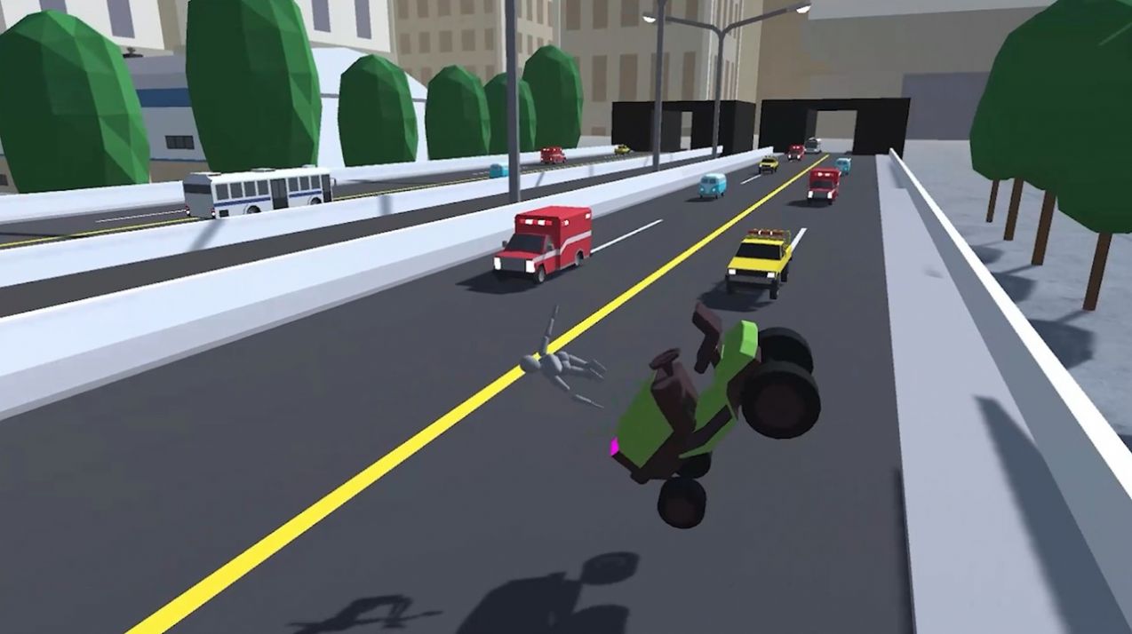 布娃娃交通游戏版（Ragdoll Traffic 3D）截图1: