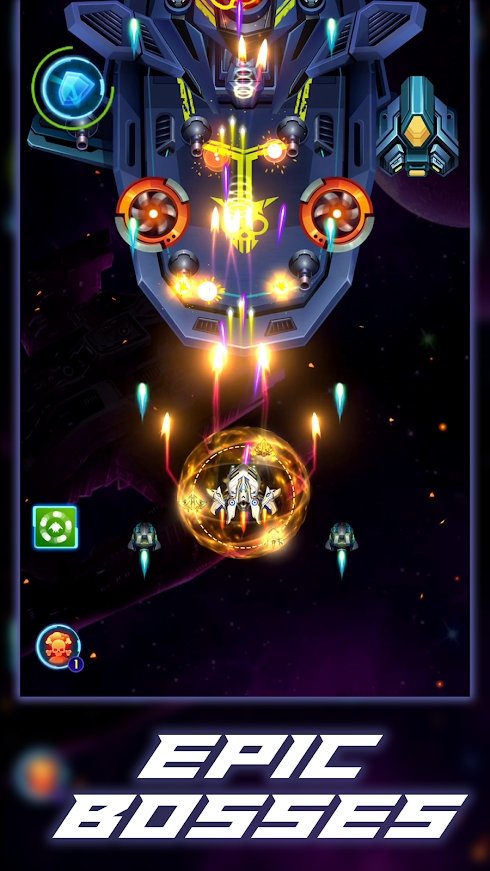 银河小队太空射手游戏中文版（Galaxy Squad）截图1: