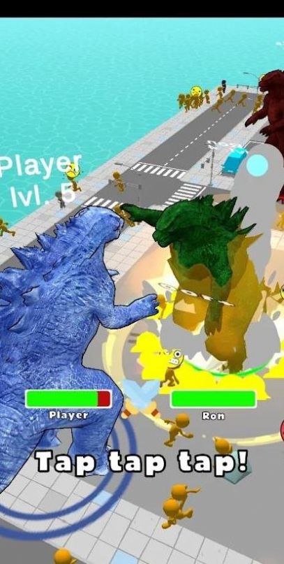 怪兽破坏竞技场游戏版（Kaiju Rampage IO）截图2: