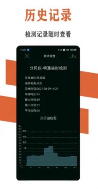 炫空噪音分貝檢測儀app手機(jī)版截圖3