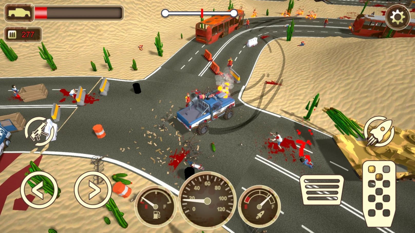 僵尸碾壓司機(jī)游戲安卓版（Zombie Driver）截圖2