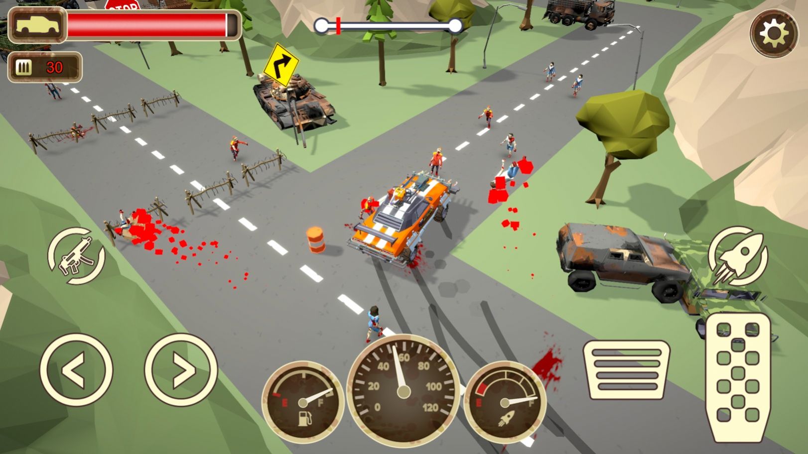 僵尸碾壓司機(jī)游戲安卓版（Zombie Driver）截圖4