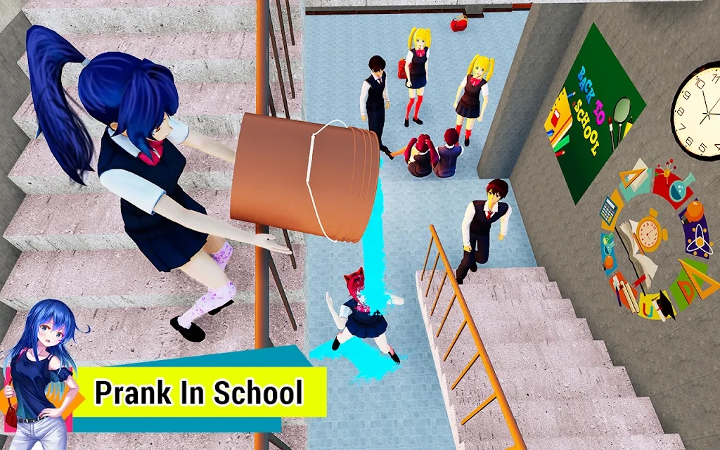 動漫女子高中游戲中文版（Anime Girl High School Games）截圖3