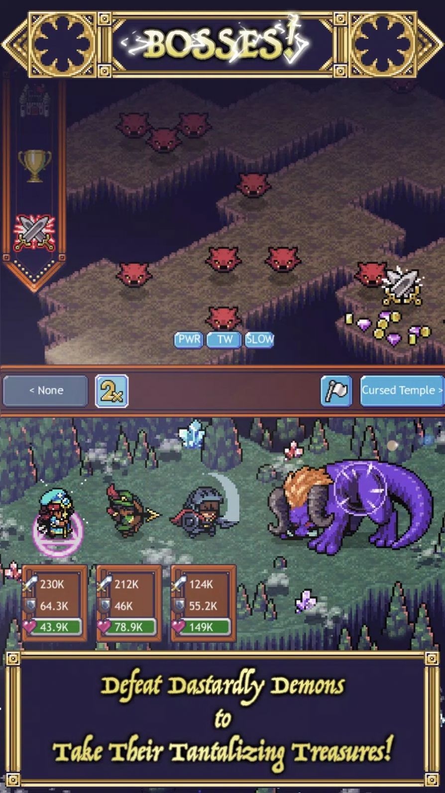 洞穴英雄閑置地牢游戲中文版（Cave Heroes Idle Dungeon Crawler）截圖1