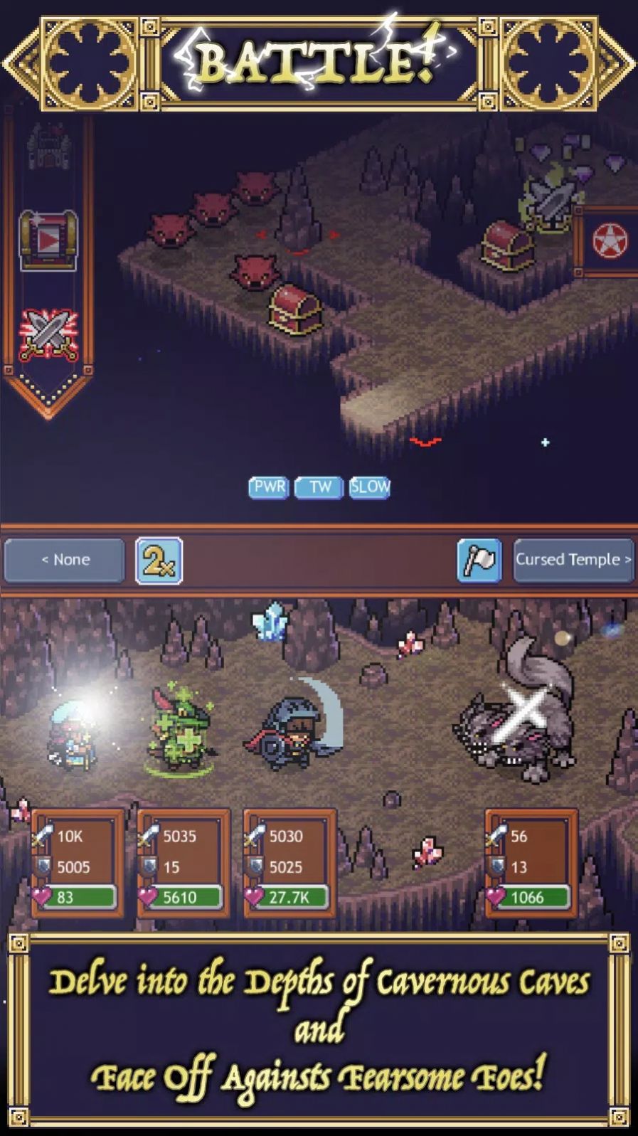 洞穴英雄閑置地牢游戲中文版（Cave Heroes Idle Dungeon Crawler）截圖4