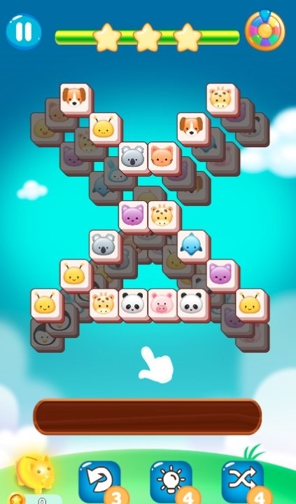 動物方塊消消樂游戲中文版（Animal Tile Match）截圖1