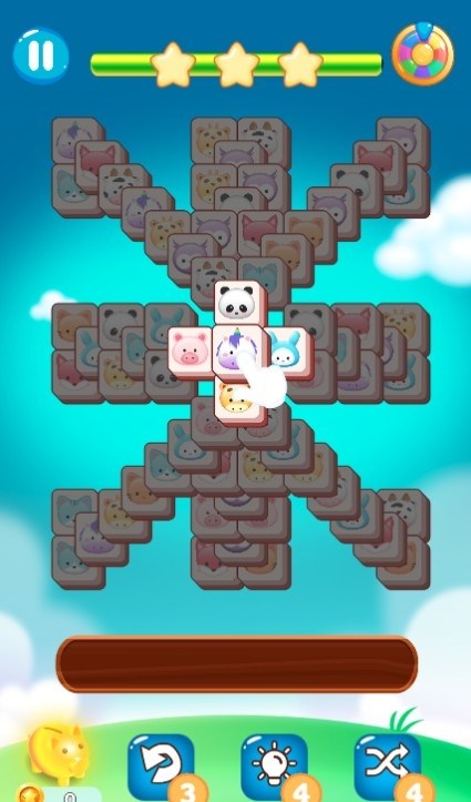 動物方塊消消樂游戲中文版（Animal Tile Match）截圖3