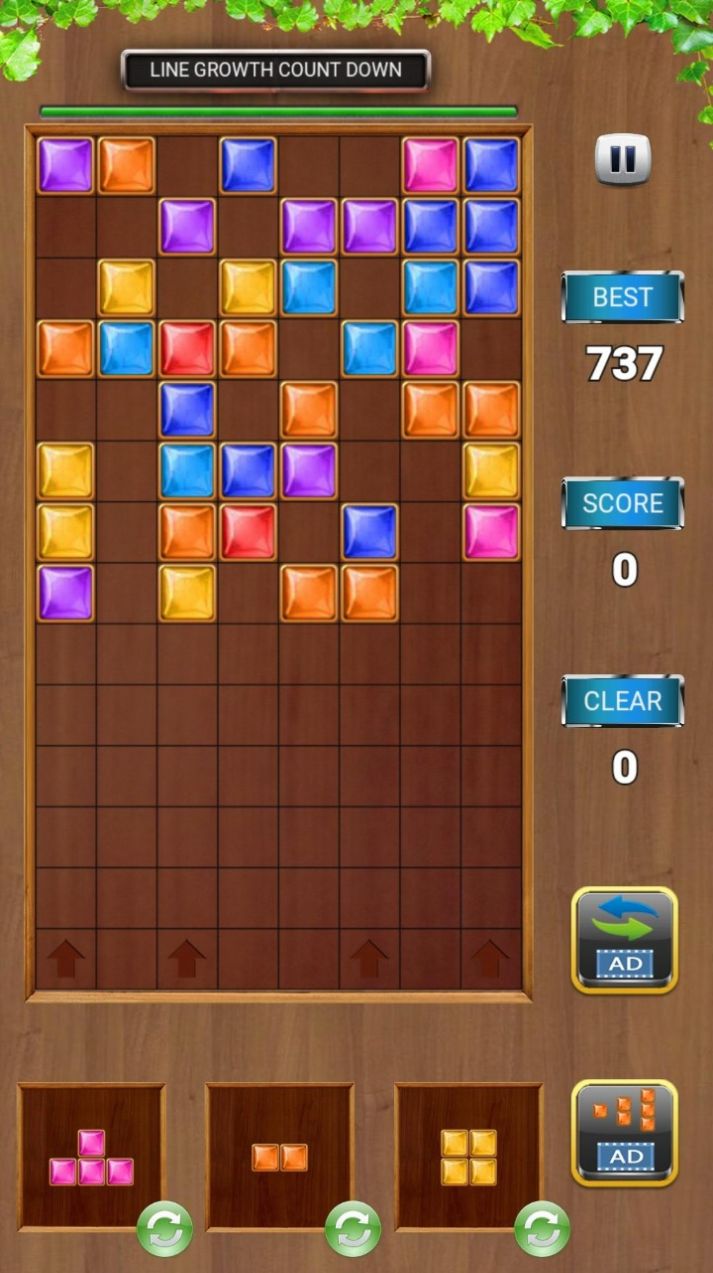 宝石方块拼图射击游戏最新版（Jewel Block Puzzle Shooting）截图1: