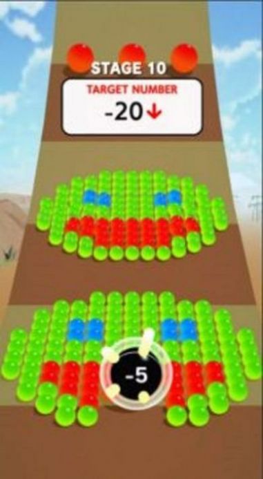 數(shù)字彩球跑酷游戲中文版（Calculate Ball）截圖2