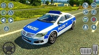 現(xiàn)代警車(chē)停車(chē)場(chǎng)3D游戲中文版（Modern Police Car Parking 3D）截圖2