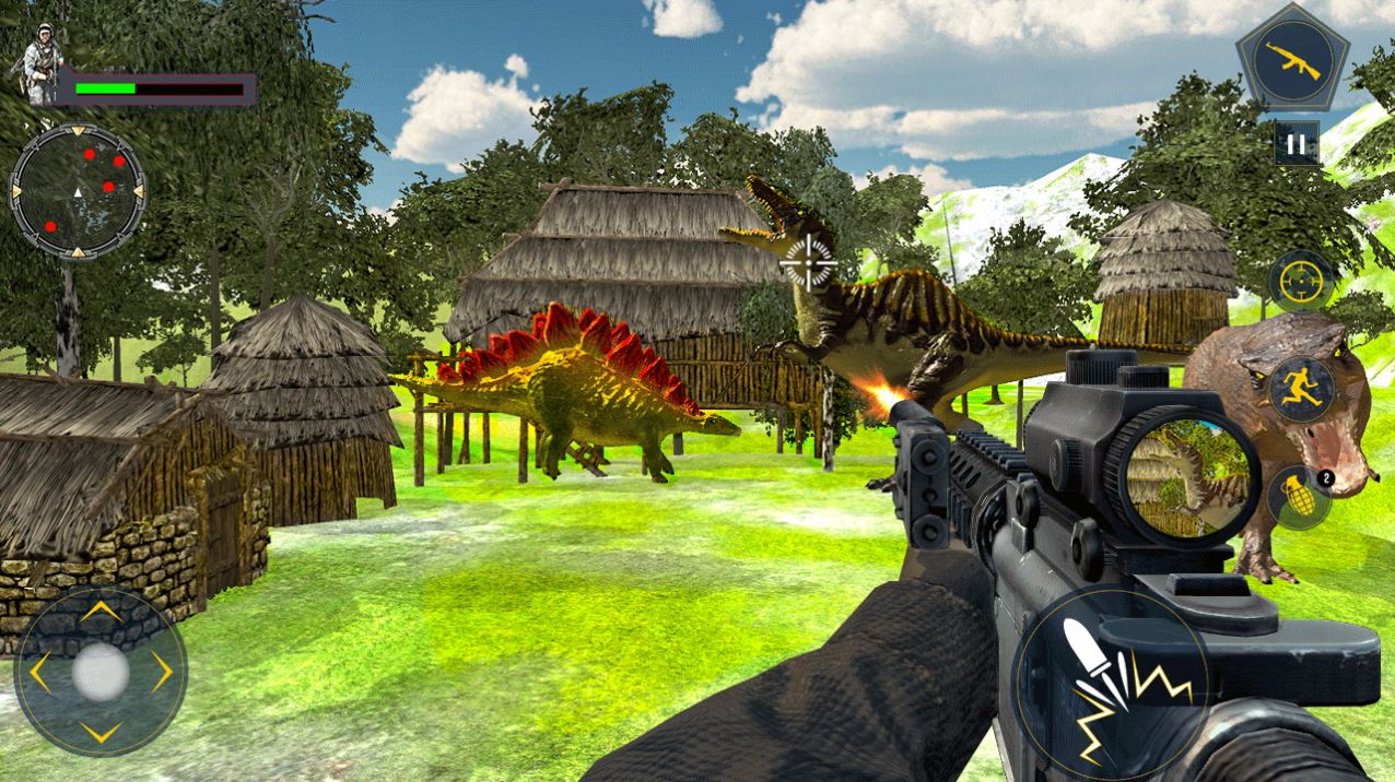恐龍獵人致命殺手游戲中文版(DinoSaurs Hunting)截圖1