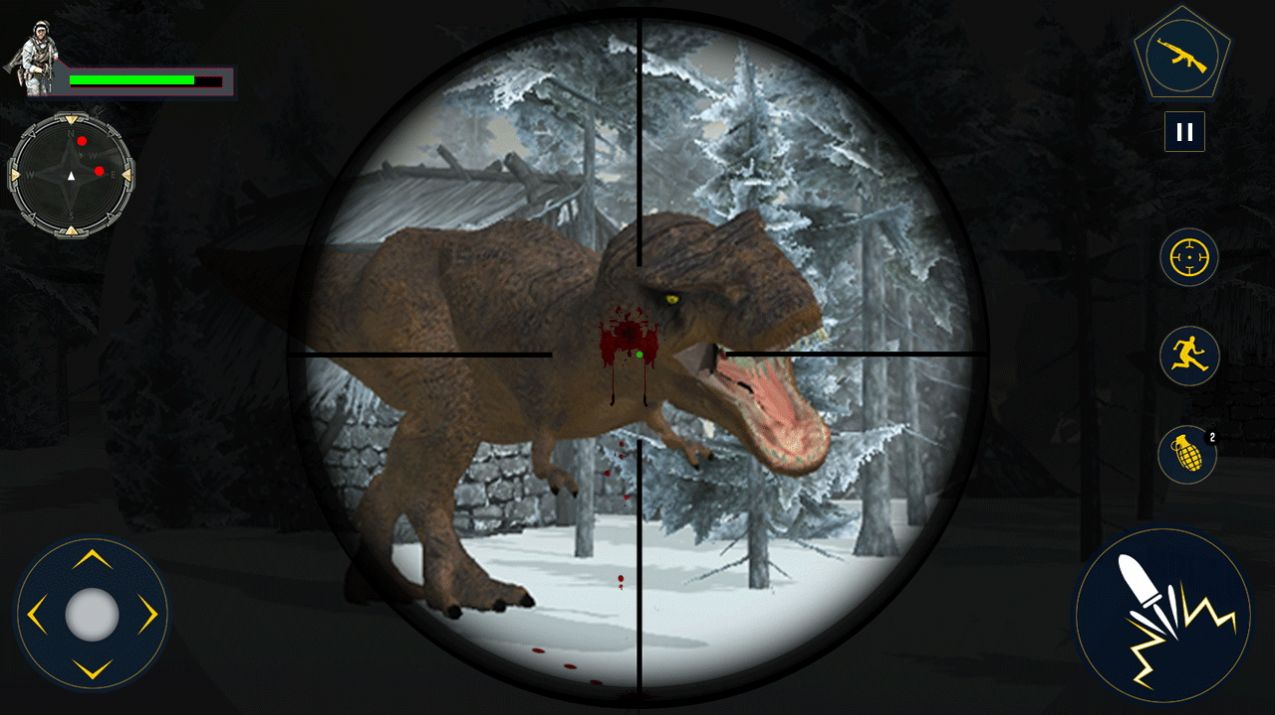 恐龍獵人致命殺手游戲中文版(DinoSaurs Hunting)截圖2