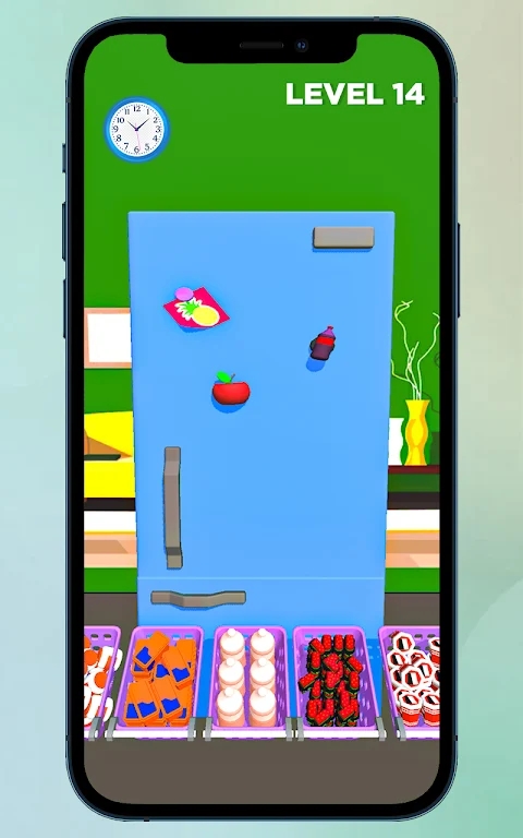 冰箱收纳盒装满柜子游戏版（Fridge Organizer Fill Cabinet）截图1: