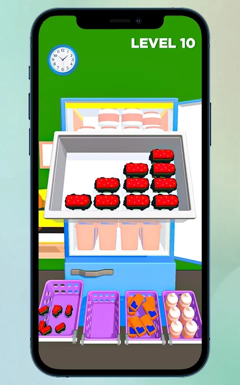 冰箱收纳盒装满柜子游戏版（Fridge Organizer Fill Cabinet）截图2: