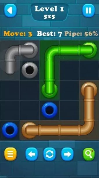 連接水管游戲中文版（Connect Pipe）截圖3