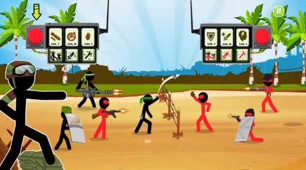 火柴人戰(zhàn)爭團隊激戰(zhàn)游戲版（Stickman Army Team Battle）截圖1