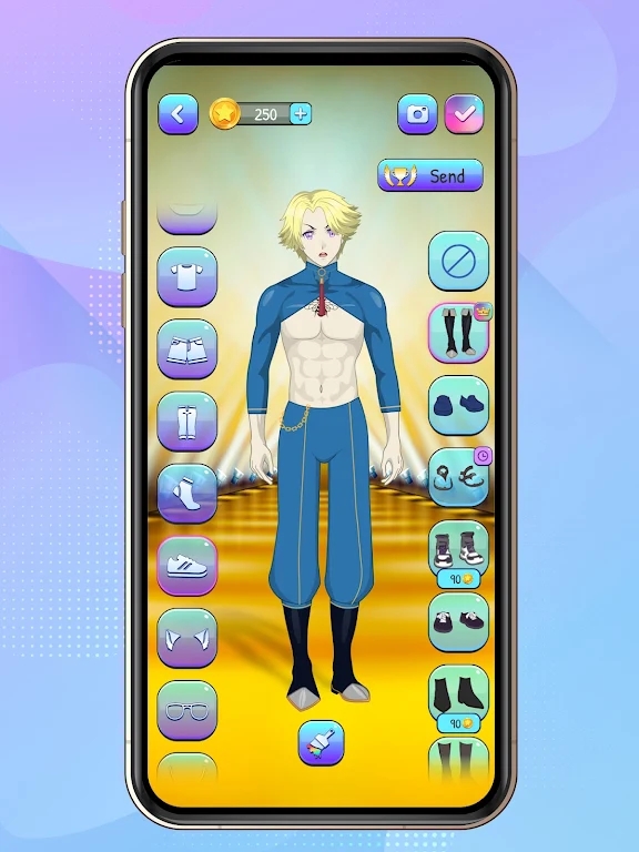 動漫男孩裝扮游戲版（Anime Boys Dress Up Game）截圖4